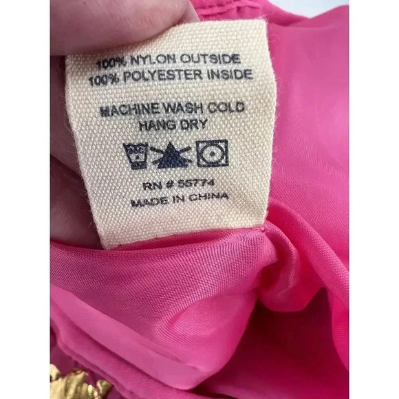 NEW TAGS Simply Southern Pink & Gold Elephant Puffer Vest Size Medium Full Zip - Picture 11 of 11